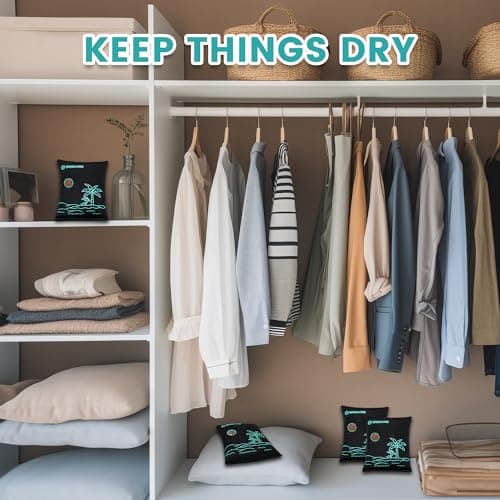 Wisesorb 500g x 2pcs Rechargeable Desiccant Packs, Reusable Car Dehumidifier, Microwave Reactivated Silica Gel Packets Moisture Absorber with Color Indicating for Safe Closet Basement Garage 7