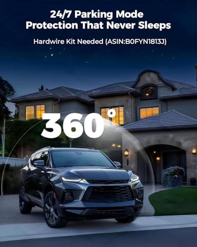 FREEXAR 4K 360° Dash Cam, 4-Channel Dash Camera for Cars, Full Coverage Front Rear Left Right Inside with GPS, 5.8GHz Wi-Fi & App, Night Vision, Voice Control, 24H Parking Mode, 128GB Card Included 8