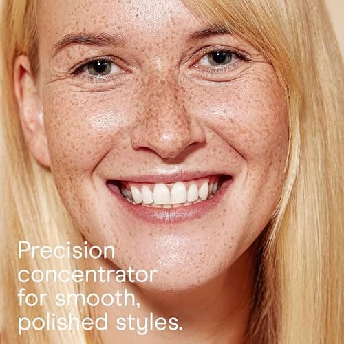 Conair Hair Dryer, 1875W Turbo Blow Dryer with Tourmaline Coating and Ionic Conditioning, Includes Diffuser and Concentrator Attachments, 2 Heat & 2 Speed Settings, Blue/Black 8