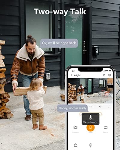 Imou 4K Outdoor Spotlight Camera, WiFi Security Cam 8MP with Color Night Vision, 2-Way Talk, AI-Powered Person/Vehicle/Pet Detection, Siren & Light Alarm, IP66 Weatherproof, 2.4/5Ghz Wi-Fi (Knight) 6