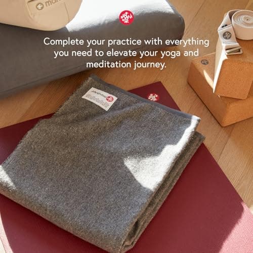 Manduka Yoga Recycled Foam Block - Yoga Prop and Accessory, Comfortable Edges, Lightweight, Firm, Non Slip Recycled Foam, Thunder Grey, 9" x 6" x 4"(22.5 x 15 x 10 cm) 5