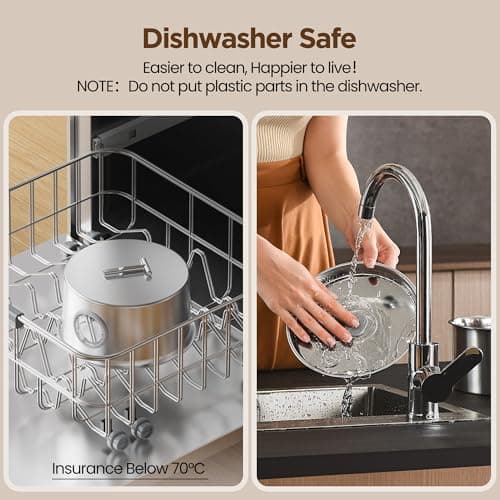 Cat Water Fountain Stainless Steel: 2.6L Cat Fountain for Drinking - Pet Water Fountain for Cats Indoor - Automatic Pet Water Dispenser Bowl - Best Auto Feeding Supplies Gift for Small Dog Large Kitty 7