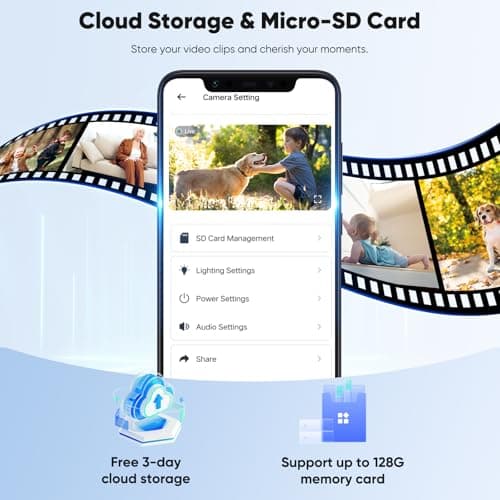 Sofiwaa Security Cameras Wireless Outdoor, 2K Battery Powered Color Night Vision Camera, PIR Motion Detection, IP66 Waterproof, Cloud Storage/Mic-SD, Instant Alert, 2.4GHz WiFi, Solar Camera for Home 8