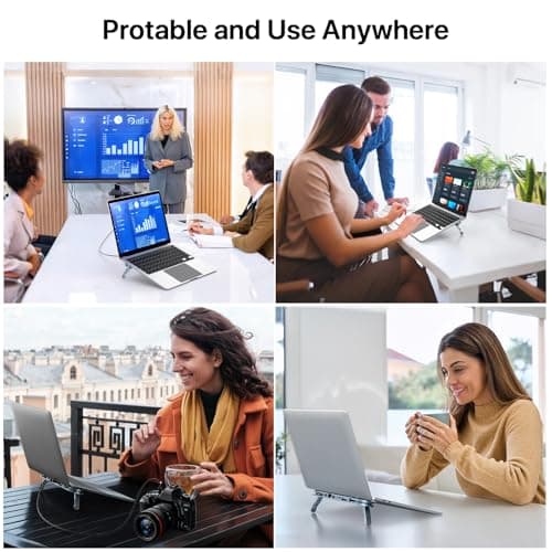 USB C Laptop Docking Station Stand, USB C Hub 7 in 1 Multiport Adapter with 4K HDMI, Gigabit Ethernet, USB A 3.0, PD 100W Charge, Universal Docking Stations for MacBook Pro/Air/Dell/HP/Surface/Lenovo 9