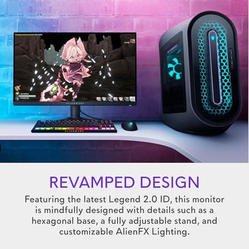 Alienware AW2724DM Gaming Monitor - 27" QHD (2560 x 1440) 180Hz w Overclock, AMD FreeSync Premium Pro, NVIDIA G-SYNC, VESA Display - Black,Black/Silver 7