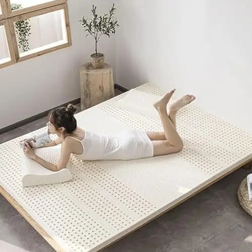 4" Mattress Topper - Dual Side Flippable - Organic Latex Mattress Topper -4 Inch - Certified Latex Foam Bed Pad,10cm,60x130cm(23X51in) 7