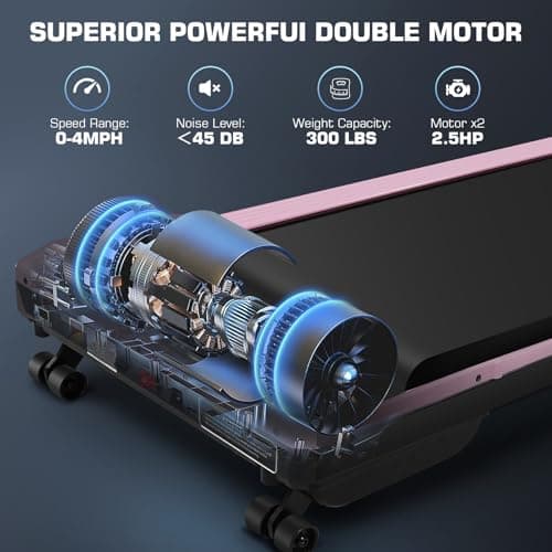 Walking Pad Treadmill with 9% 9-Level Auto Incline, 3000 lbs Capacity and Upgrade LED Screen Under Desk Treadmill with Hiking Mode 5