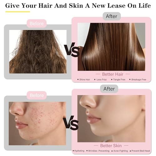 Mulberry Silk Pillow Cases with Zipper, Ultra Smooth Soft Breathable Cooling Pillow Cases for Hot Sleepers, Silk Satin Pillowcase for Hair and Skin, Gifts for Women (Beige, Standard Size, 1 Pack) 5