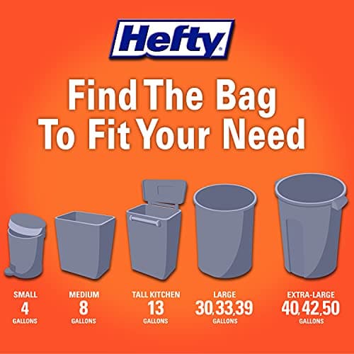 Hefty Ultra Strong Tall Kitchen Trash Bags, Citrus Twist Scent, 13 Gallon, 80 Count 7
