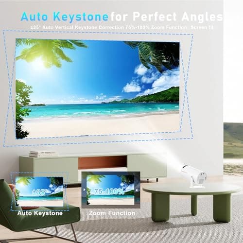 NEVERYOUYU Projector with Games Built in 36,000+ Retro Games Mini Projector with WiFi and Bluetooth, Gaming Movie 2-IN-1 Projector 4K with 2 Wireless Controllers Birthday Gifts for Men/Teens/Kids 6