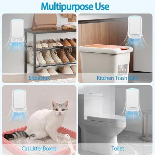 Air Ionizers for Home Plug in (2Pack),Air Ionizer Purifier for Home Quiet and Portable Air Purifier for Bedroom Pet Toilet Kitchen and Office(2pcs, white) 7