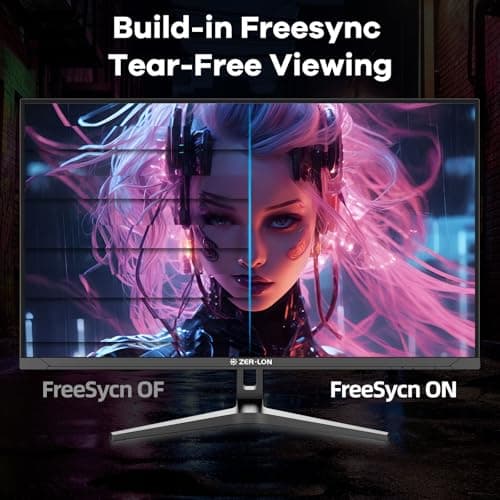 ZER-LON 32 Inch 4K UHD (3840 x 2160) Computer Monitor, IPS 60Hz Ultra-Clear Screen, 100% sRGB, Eye Saver/Flicker Free Mode, FreeSync, Built-in Speaker, HDMI2.0 x2, DP1.4 x2 5