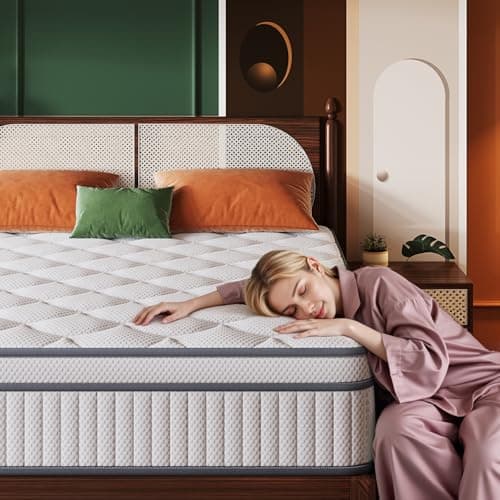 Gsleepee Queen Mattress, 10 Inch Queen Size Mattresses in a Box, Gel Memory Foam Hybrid Mattress for Motion Isolation, Soft and Comfortable, Pressure Relief, Medium Firm Support 5