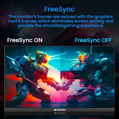 SANSUI 24 Inch Gaming Monitor 180Hz, DP 1.4 & HDMI 2.0 Ports High Refresh Rate Computer Monitor, Racing FPS RTS Modes, 1ms Response Time 110% sRGB (ES-G24F4, HDMI Cable Included) 5