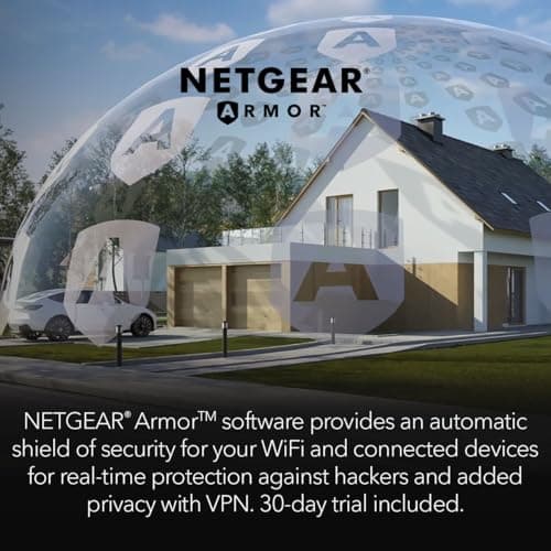 NETGEAR RAX36-100PAR AX3000 Nighthawk 4-Stream AX4 Up to 3 Gbps Wireless Speed WiFi 6 Router - Certified Refurbished 5