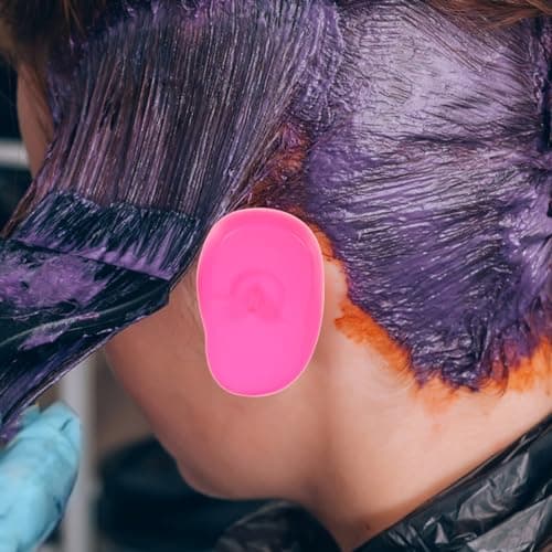 DEARMAMY Hairdressing Ear Cover:3 Pairs Waterproof Silicone Earmuffs for Hair Dye, Flat Iron, Straightener, Hot Styling Tools - Heat Protection Cover 7