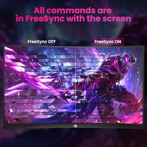 TITAN ARMY 27-inch Curved Gaming Monitor, 300Hz 280Hz 240Hz, 1ms MPRT Full HD 1500R Fast VA Screen, FreeSync Premium (1920x1080), HDR10, VESA 100x100, HDMI 2.0 & DisplayPort 1.4, C27A1H 4