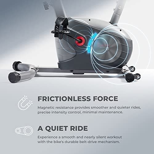 Sunny Health & Fitness Performance Upright Exercise Bike with 8-Level Magnetic Resistance, Pulse Sensor & Exclusive SunnyFit® App Enhanced Bluetooth Connectivity - SF-B220030 4