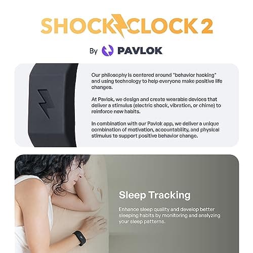 Pavlok Shock Clock 2 | Silent Alarm Clock | Ideal for Heavy Sleepers | Couples' Favorite | Wake Up On Time | Vibrating Alarm | Students' Best Friend 3