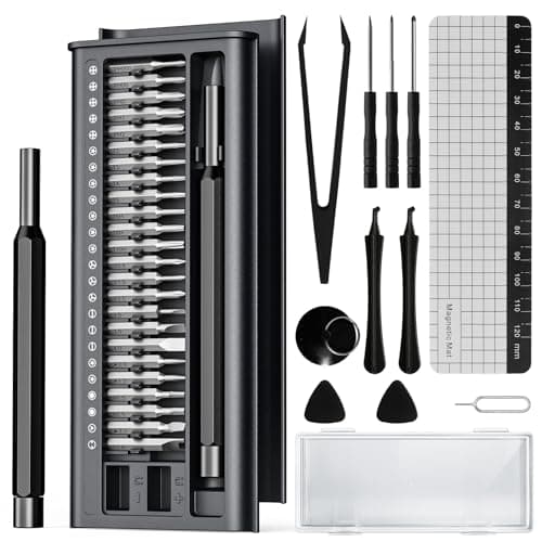 38-in-1 Precision Screwdriver Set,Mini Professional Magnetic Pads Tiny Repair Tool Kit for Macbook Computer Laptop iPhone PS4 PS5 Xbox Switch Eyeglasses Watch Ring Doorbell Electronic, Gifts for Men