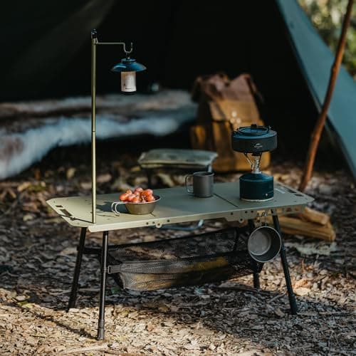 Naturehike Tactical Camping Table with Adjustable Height, Collapsible Table Lightweight with Carry Bag for Camping, Travel expeditions, Hiking, Picnics, BBQs & Beach Trips 7