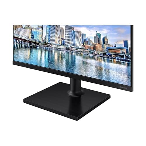 SAMSUNG FT45 Series 24-Inch FHD 1080p Computer Monitor, 75Hz, IPS Panel, HDMI, DisplayPort, USB Hub, Height Adjustable Stand, 3 Yr WRNTY (LF24T454FQNXGO),Black 22
