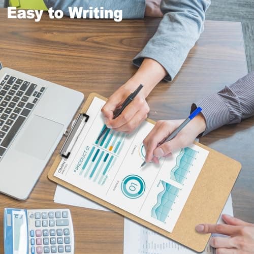 Juvealoe Legal Size Wood Clipboard Set 2, 8.5 x 14 Long Clip Board with Low Profile Clip, Suitable for Legal Lawers and Business, Size 9 x 15.5 in, Office Supply 7