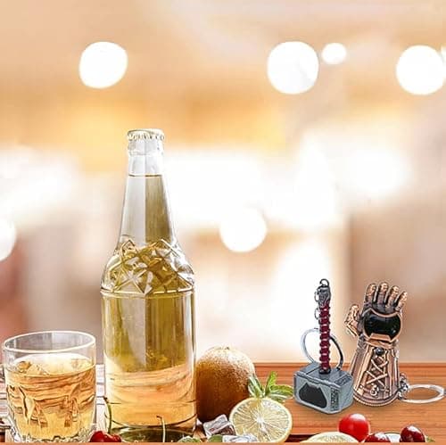 Nidavellir 2-Pack Hammer Keychain Bottle Opener and Glove Keychain Bottle Opener, Beer Gifts Bottle Opener for Men, Husband, Dad, Grandpa, Boyfriend 6