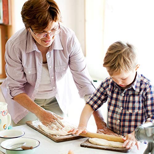 French Rolling Pin (17 Inches) –WoodenRoll Pin for Fondant, Pie Crust, Cookie, Pastry, Dough –Tapered Design & Smooth Construction - Essential Kitchen Utensil 6