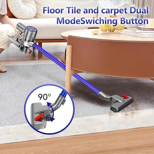 BLACKBARK Corded Stick Vacuum Cleaner, 25Kpa Powerful Stick Vacuum, 2 in 1 Vacuum Cleaners,1.2 L Dust Cup, Corded Handheld Vacuum Pet for Hair, Carpet, Hardfloor (Blue) 5