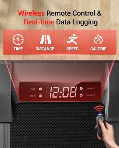 Cursor Treadmill for Home with 20% Manual Incline, 400 lb Capacity- 8.7MPH Compact Folding Treadmill 3.5HP Motor, 42.5" *16.1" Running Area & Shock Absorption (Black with 8% Incline) 5