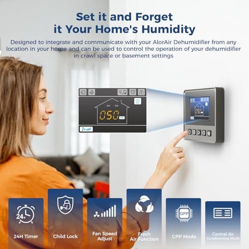 ALORAIR Whole House Dehumidifier, 104 PPD Commercial Grade Whole Home Dehumidifiers for Home, Garages, Water Damage Restoration, 3000 Sq.Ft dehumidifiers for Crawl Space 6