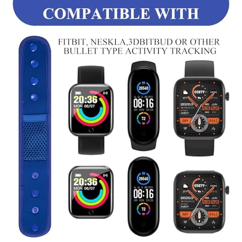 Ankle Band Fitness Pedometer for Men&Women,Compatible with Fitbit Flex 2/One/Zip/Charge 2 3/Alta HR or Garmin Vivofit/2/3/4/JR Fitness Tracker,Adjustable Breathable Sport Ankle Band 5
