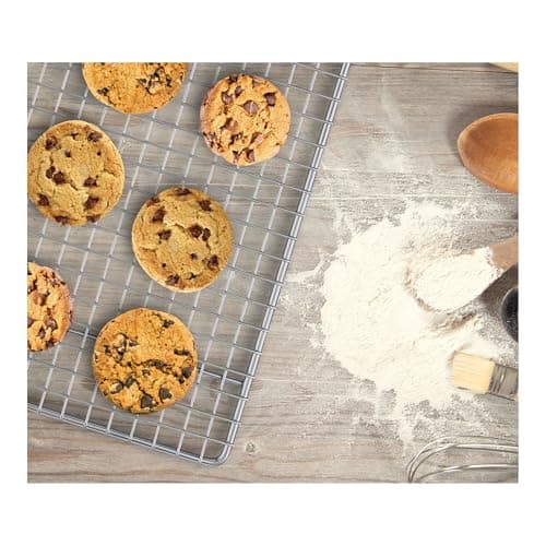 Mrs. Anderson's Baking Professional Cooling Rack, Heavy Duty Steel, Fits Half Sheet Pans, 16.5 x 11.875 x 0.625-Inches 7