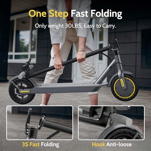 NAVIC Electric Scooter Adults, Powerful 350W Motor, Max 22 Miles Long Range, Top Speed 19 MPH, 8.5" Tires, E Scooter for Adults with APP Control 5