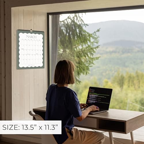 Aesthetic 2026 Wall Calendar - Runs from January 2026 Until July 2027 - The Perfect Large Modern Calendar Planner for Easy Organizing 5