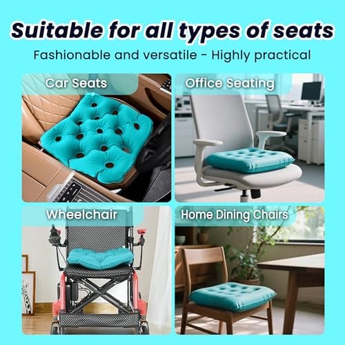 2026 Super Lightweight Transport Wheelchair, Adjustable backrest, Travel Wheelchair with 2 Storage Bags, Foldable Wheelchairs with Telescopic Handle,Backpacks,Travel Bags, Inflatable Seat Cushions 6