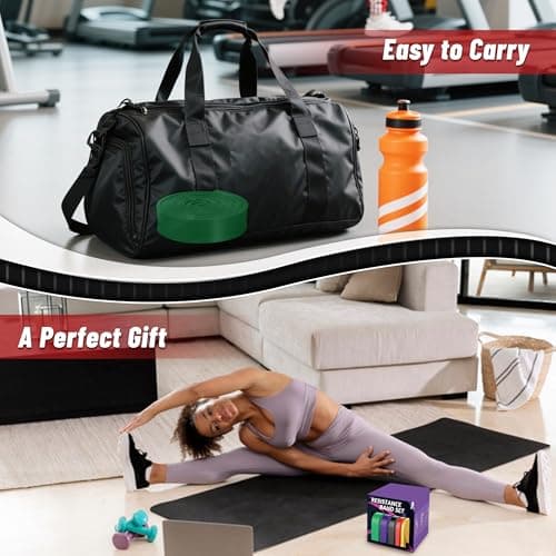 Pull Up Assistance Bands, 5-Level Resistance Bands for Working Out, Pull Up Bands for Men & Women, Exercise Bands for Full-Body Training, Fitness, Physical Therapy, Stretch Workout Bands at Home, Gym 6