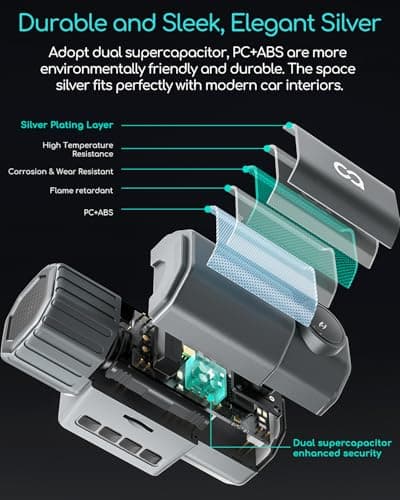 COOAU 4K Dual Dash Cam, Built-in GPS Wi-Fi, 2.5K+1080P Dash Cam Front and Inside with Infrared Night Vision, Dash Camera with Parking Mode, Loop Recording, Support 256GB Max 7