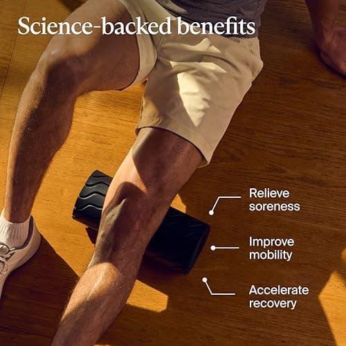 TheraGun Therabody WaveRoller - High Density Foam Roller for Body and Large Muscles. Bluetooth Enabled with 5 Customizable Vibration Frequencies in Therabody App 3