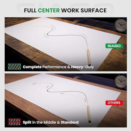 SIAGO Electric Standing Desk Adjustable - 48 x 24 Inch Sit Stand up Desk with Cable Management - 3 Memory Preset Adjustable Height Table 6