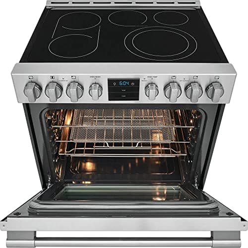 Frigidaire Professional Series PCFE3078AF 30 Inch Freestanding Electric Range with 5 Elements, 5.4 Cu. Ft. Oven Capacity, Storage Drawer, Air Fry, True Convection 6