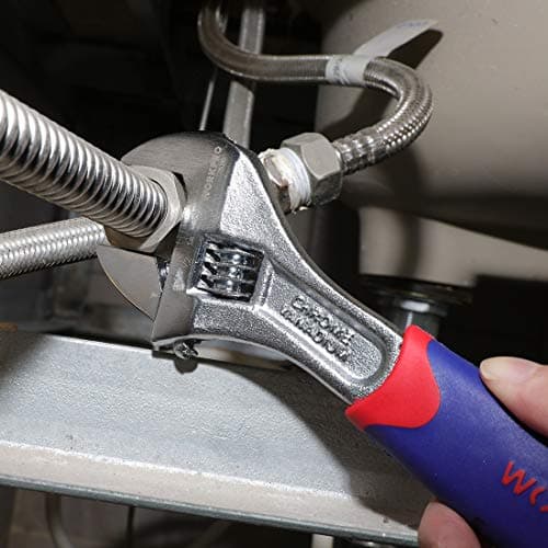 WORKPRO 3-piece Adjustable Wrench Set CR-V with Rubberized Anti-Slip Grips 10-inch, 8-inch, 6-inch 7