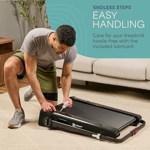 Lifepro Pacer Mini Smallest Portable 30in Small Mini Walking Pad Treadmill Installation Free, Adjustable Incline, Under Desk Work Compact Treadmills for Home/Office - Max Load 220Lbs & Speed 3MPH 8