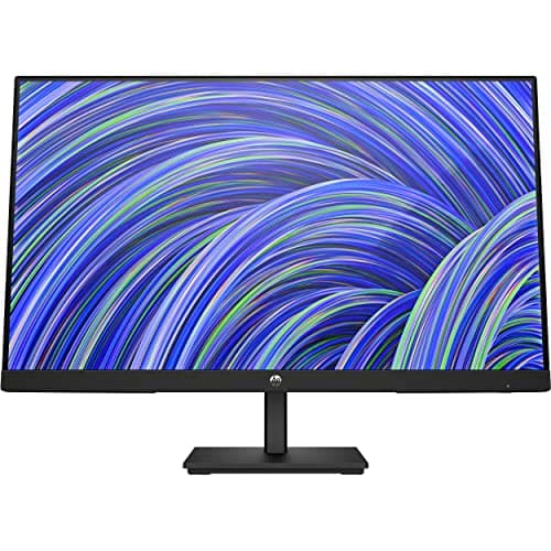 HP V24i 24" 1080P Computer Monitor Bundle with Docztorm Dock, 24" IPS Full HD (1920 x 1080) 75Hz Anti-Glare Display, AMD FreeSync, HDMI, DisplayPort, VESA Mount (100x100 mm), (2025 Latest Model) 5