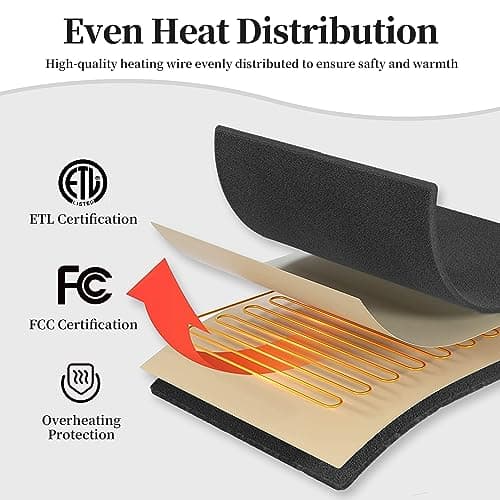 Heated Blanket Electric Blanket Full Size, Heating Blanket with 6 Heating Levels & 1-10 Hours Auto Off, Super Soft Cozy Flannel Blanket with Fast Heating for Home Office Use, 72" x 84", Charcoal Gray 7