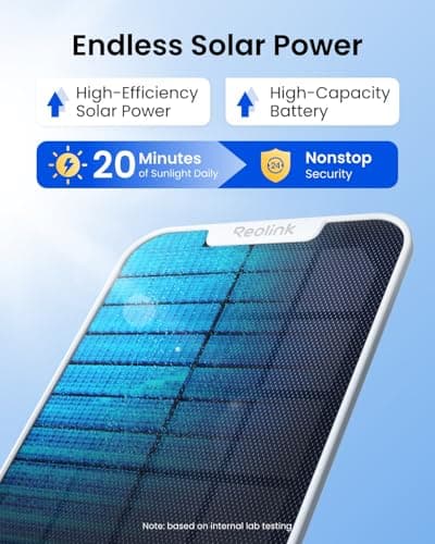REOLINK First 4K Solar Security Cameras Wireless Outdoor, Argus PT Ultra+Solar Panel, 360° Pan Tilt Auto-Tracking, 8MP Color Night Vision, 2.4/5 GHz Wi-Fi 6, No Subscriptions, Home Hub Compatible 6