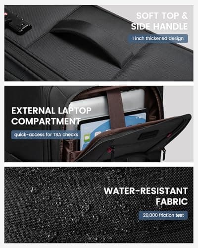 Carry On Luggage 22x14x9 Airline Approved, 22-Inch Suitcases with Spinner Wheels, Softside Carry-on Luggage with TSA Lock for Men Women Business Trip, Lightweight Large Capacity Luggage for Travel 9