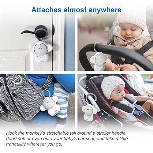 VTech Communications BC8211 Myla The Monkey Baby Sleep Soother with a White Noise Sound Machine Featuring 5 Soft Ambient Sounds, 5 Calming Melodies & Soft-Glow Night Light, 1 Count (Pack of 1) 7