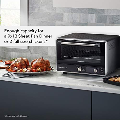KitchenAid Digital Air Fry Countertop Oven, KCO124BM, Black Matte 8